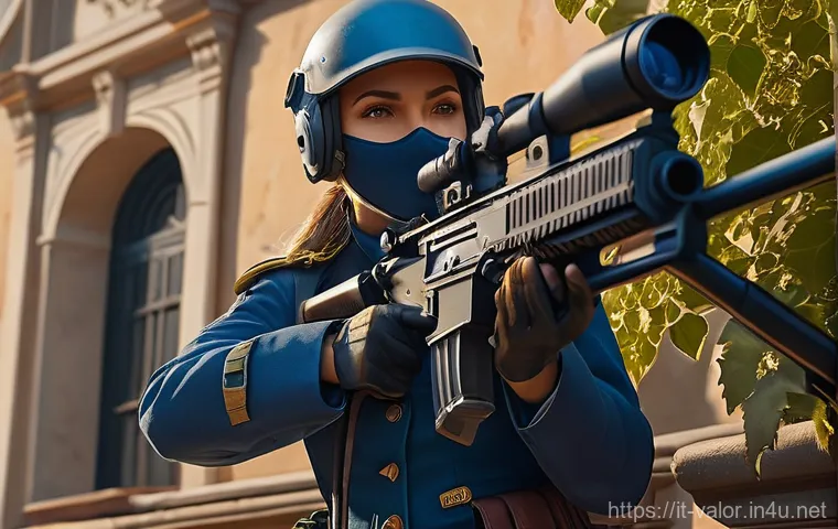 발로란트 맵별 숨겨진 명소 - Prompt 1: Ascent - The Italian Sniper's Vantage**