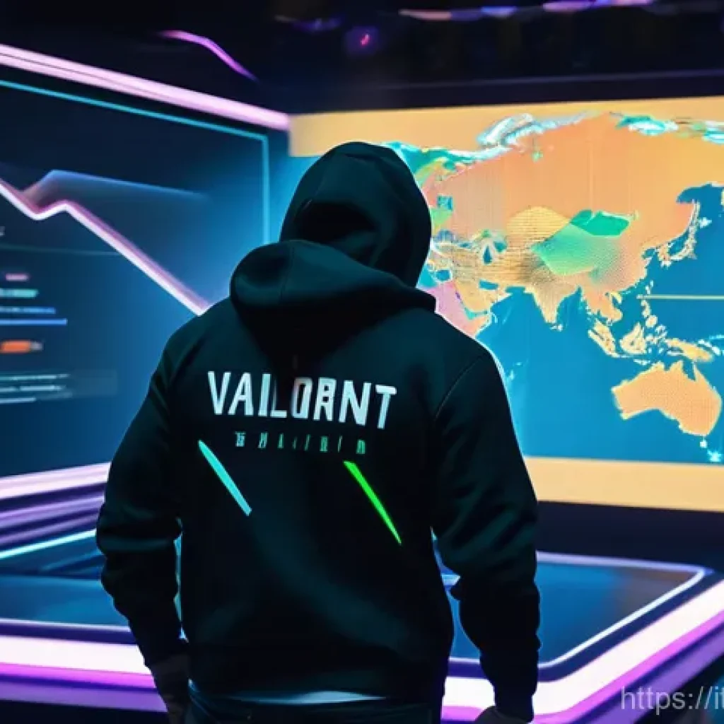 발로란트 크리에이터 콘텐츠 제작 - **Valorant Agent Tactical Guide:** "A Valorant content creator, dressed in stylish but casual cl...