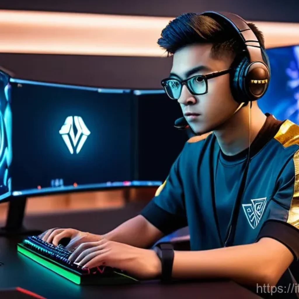 발로란트 랭크 시스템 이해 - **Prompt:** "A young, diverse gamer, wearing comfortable yet stylish casual clothing, sits focused a...