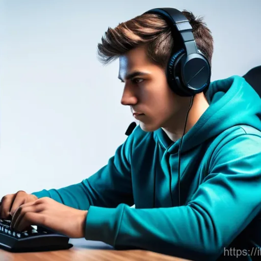 발로란트 스트레스 관리법 - **Prompt 1: Mental Preparation and Focus** A clean, wide shot of a young adult male gamer, late ...