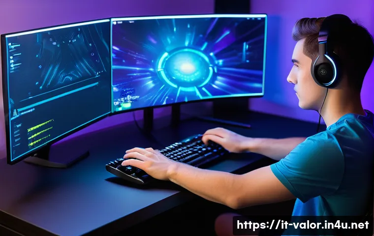 발로란트 에임 연습에 최적화된 맵 - **"Focused Warm-up Routine"**: A young adult gamer (wearing a comfortable t-shirt and athletic short...