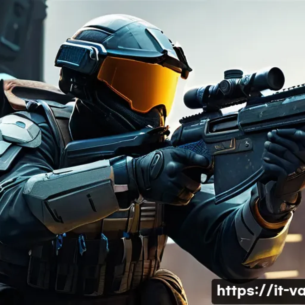 발로란트 유저가 선호하는 팁 - **A highly tactical image of Sova, the Initiator agent from Valorant.** Sova is positioned strategic...