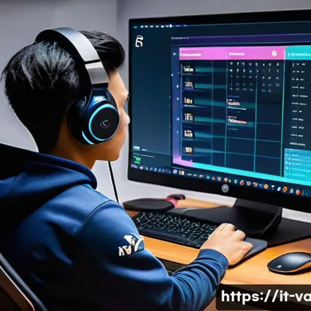 발로란트 개인 리그 개최법 - **"The League Architect's Vision"**: A dynamic and detailed image of a young, determined esports org...