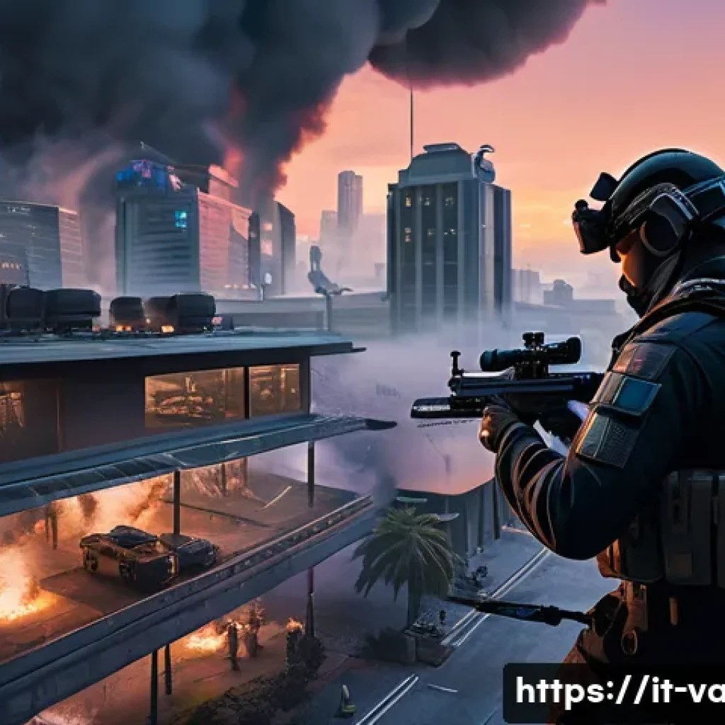 발로란트 컨트롤러 지원 여부 - A dynamic scene of a Valorant controller agent deploying a dense smoke cloud to block enemy vision o...