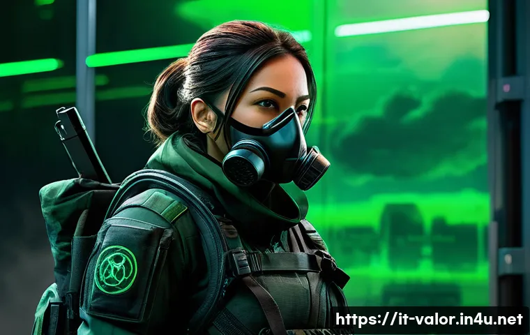 발로란트 비퍼 공략법 - A highly detailed, dynamic scene featuring a female tactical agent resembling Viper from Valorant, w...