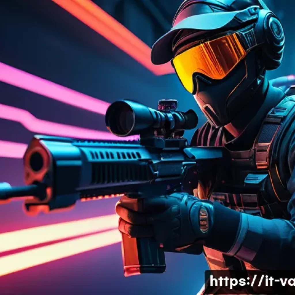 발로란트 클립 만들기 팁 - A high-energy Valorant gameplay scene capturing a dramatic clutch moment: a skilled player in tactic...