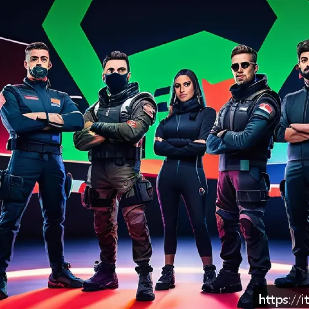 발로란트 업데이트 이후 유저 반응 - A dynamic Italian esports gaming scene featuring a diverse team of Valorant agents in tactical gear,...