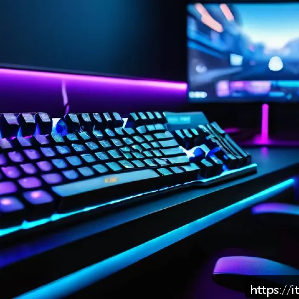 발로란트 기본 매크로 설정법 - A high-tech gaming setup focused on a professional Valorant player customizing keyboard and mouse ma...