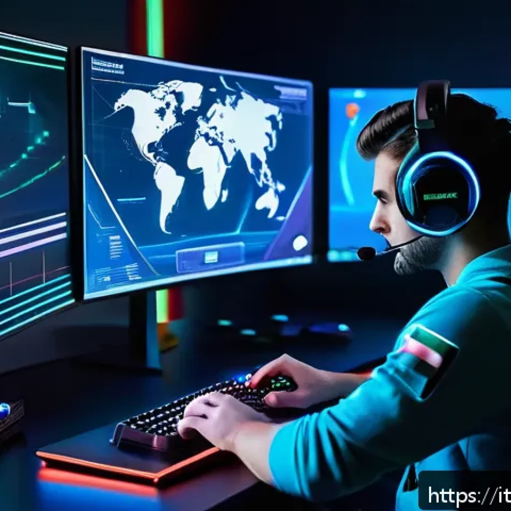 발로란트 공략 유튜버 추천 - A detailed digital art scene of a skilled Valorant player analyzing a complex in-game map layout on ...