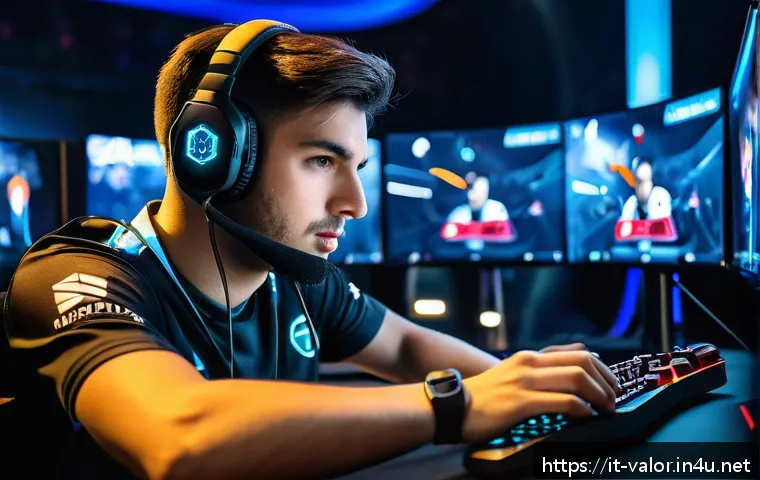 발로란트 세계 챔피언십 결과 - A dynamic esports team in the middle of a high-stakes tactical shooter match, showcasing intense tea...